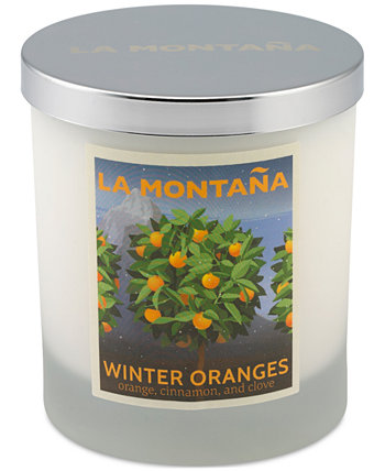 Свеча с ароматом зимних апельсинов, 8 унций. La Montaña