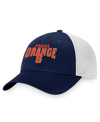 Мужская темно-синяя, белая бейсболка Syracuse Orange Breakout Trucker Snapback Top of the World