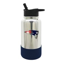 Хром New England Patriots NFL, 32 унции. Бутылка с водой для гидратации NFL