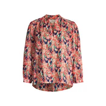 Хлопковая блузка Bailey с цветочным принтом Birds of Paradis