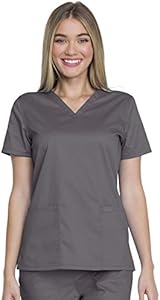 Dickies Genuine Industrial Strength Women Scrubs Top V-Neck GD600 Dickies