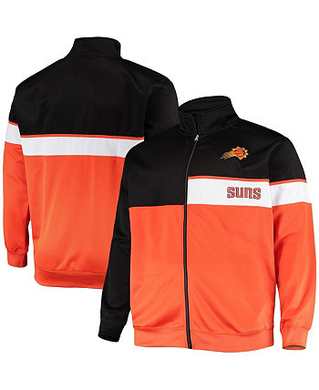 Мужская черная, оранжевая спортивная куртка Phoenix Suns Big and Tall Body с молнией во всю длину Profile