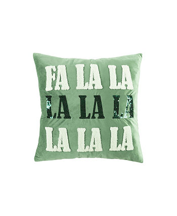Декоративная подушка Fa La La La, 20 x 20 дюймов Lush Décor