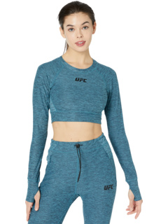 Укороченный пуловер с длинными рукавами и круглым вырезом UFC