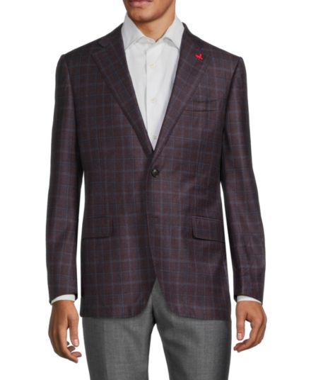 Check Wool Sportcoat Cardinal of Canada