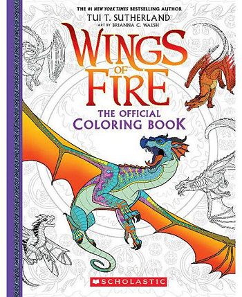 Официальная книжка-раскраска Wings of Fire от Брианны К. Уолш Barnes & Noble