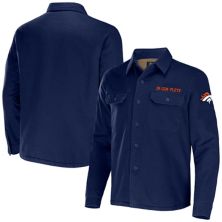 Мужская коллекция NFL x Darius Rucker от Fanatics Navy Denver Broncos Холщовая куртка-рубашка на пуговицах Unbranded