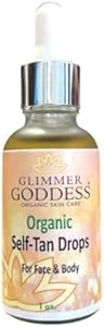 Glimmer Goddess Organic Self Tanning Drops for Face & Body 1 oz. GLIMMER GODDESS