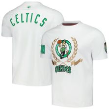 Unisex FISLL White Boston Celtics Heritage Crest T-Shirt FISLL