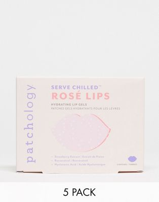 Patchology Serve Охлажденные гели для губ с розой, упаковка из 5 шт. Patchology
