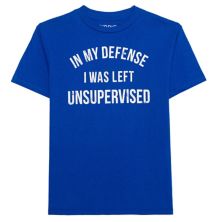 Джерси Licensed Character Для мальчиков «In My Defense I Was Left Unsupervised» Licensed Character