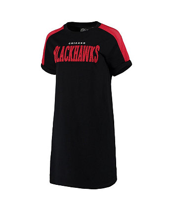 Черно-красное женское платье Chicago Blackhawks Spring Training Camp G-III