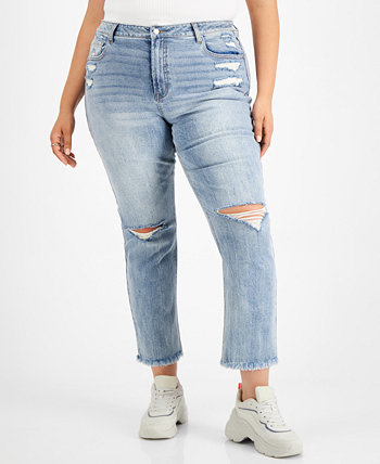 Модные узкие укороченные джинсы большого размера с прямыми штанинами Tinseltown