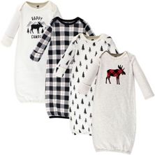 Hudson Baby Infant Unisex Cotton Gowns, Moose Hudson Baby