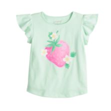 Toddler & Girls 4-12 Jumping Beans® Adaptive Double Layer Flutter Sleeve Strawberry Graphic Tee Jumping Beans
