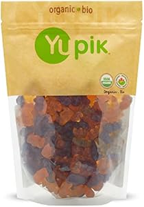 Yupik Organic Fruit Gummy Bears, Gelatin-Free Gummies, 1.1 lb, Gluten-Free, Vegan, Non-GMO, Natural Colors & Flavors, Made From Fruit Juice, Sweet Candy, Delicious Snack, Ideal for Gifting & Holidays Yupik