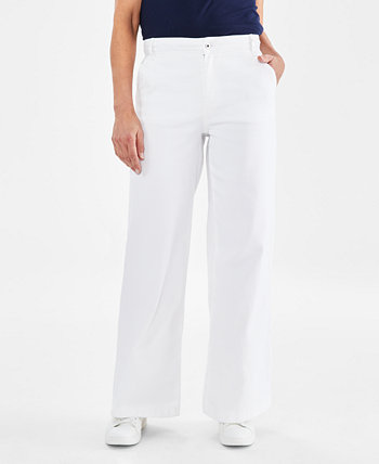 Женские джинсы с высокой посадкой и широкими штанинами, созданные для Macy's Style & Co
