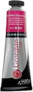 Daler-Rowney Georgian Oil Paint, Aluminium Tube, 1.28oz - 38 ml, Rose Madder (Quinacridone) Daler Rowney