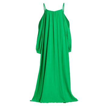 Paloma Exposed-Shoulder &amp; Платье макси с пышными рукавами Deveaux New York