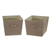 Household Essentials Medium Tapered Bins with Handles 2-pack Set Household Essentials