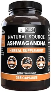 Pure Original Ingredients Ashwagandha (365 Capsules) No Magnesium Or Rice Fillers, Always Pure, Lab Verified Pure Original Ingredients