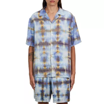 Tie-Dye Silk-Blend Camp Shirt Nahmias