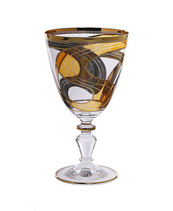 Набор из 6 стаканов для воды с дизайном шарнира из 24-каратного золота Classic Touch