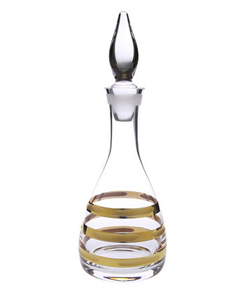 Стеклянный графин для вина с дизайном из 14-каратного золота в виде кирпича Classic Touch