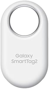 SAMSUNG SmartTag2 (2023) Bluetooth + UWB, IP67 Water and Dust Resistant, Findable via App, 1.5 Year Battery Life - White Samsung