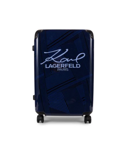 24-дюймовый чемодан-спиннер в полоску Peri Karl Lagerfeld Paris