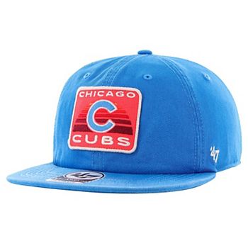 Men's '47 Royal Chicago Cubs Cypress Captain Snapback Hat 47 Brand