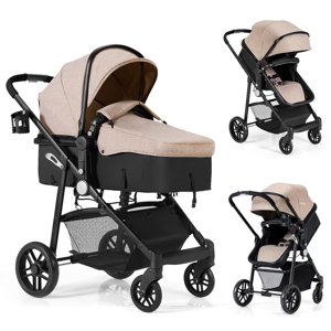 2-in-1 Foldable Pushchair Newborn Infant Baby Stroller GLINTEX