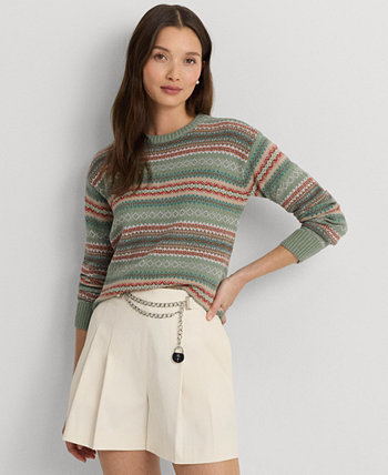 Женский свитер с круглым вырезом Fair Isle LAUREN Ralph Lauren