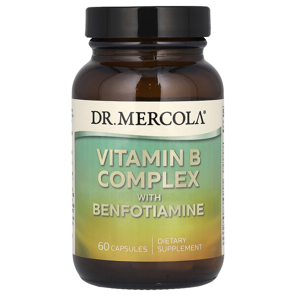 Комплекс Витаминов B с Бенфотиамином - 60 капсул - Dr. Mercola Dr. Mercola