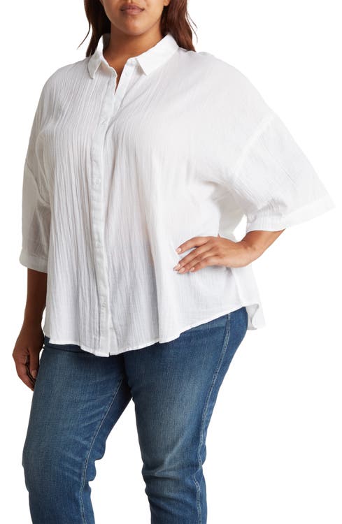 Short Sleeve Cotton Gauze Tunic Shirt Melrose and Market