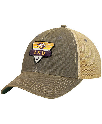 Men's Gray Lsu Tigers Legacy Point Old Favorite Trucker Snapback Hat Legacy Athletic