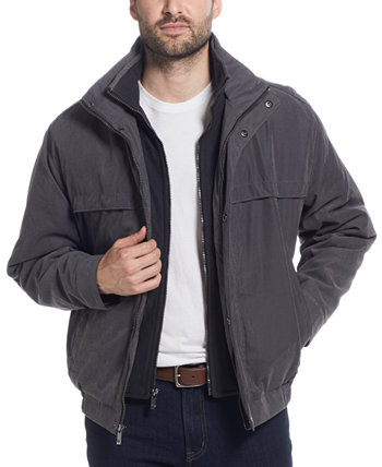 Мужская куртка-бомбер из микрофибры с полиэфирным наполнителем Weatherproof