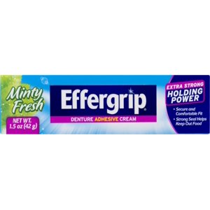 Effergrip Denture Adhesive Cream 1.50 oz (Pack of 3) Effergrip