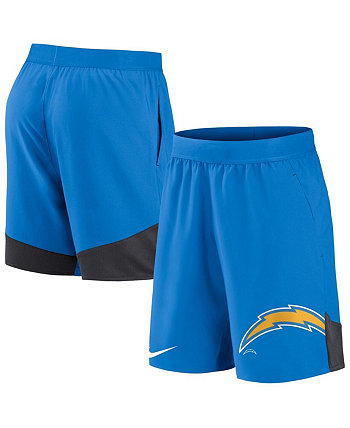 Мужские эластичные спортивные шорты пудрово-синего цвета Los Angeles Chargers Nike