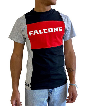 Черная мужская футболка с разрезом Atlanta Falcons Refried Apparel