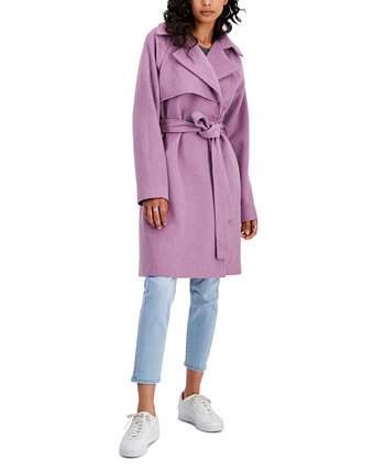 Модное пальто с запахом и поясом Junior's, созданное для Macy's Collection B