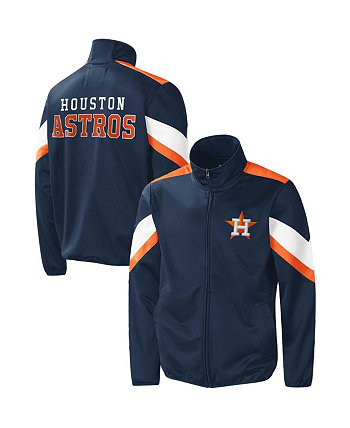 Мужская темно-синяя куртка с молнией во всю длину Houston Astros Earned Run G-III Sports