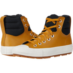 Chuck Taylor® All Star® Berkshire Boot Hi - сезонные кожаные ботинки (Big Kid) Converse Kids
