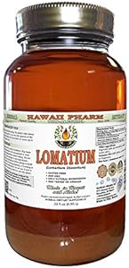 Hawaii Pharm Lomatium Alcohol-FREE Liquid Extract (Жидкий экстракт), Lomatium (Lomatium Dissectum) Dried Root Glycerite Natural Herbal Supplement 2 oz (Унции) Hawaii Pharm