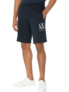 Хлопковые шорты Icon с вышитым логотипом AX ARMANI EXCHANGE