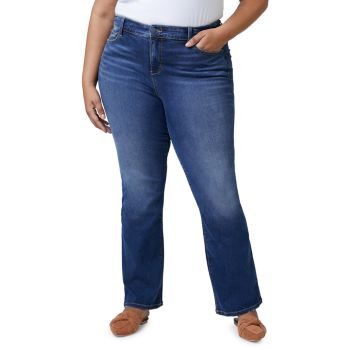 Джинсы Bootcut с высокой посадкой Slink Jeans, Plus Size