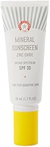 First Aid Beauty - Mineral Sunscreen with Zinc Oxide Broad Spectrum SPF 30, Everyday Sun Protection, No White Cast, Non-comedogenic, Safe for Sensitive Skin, 1.7 oz First Aid Beauty