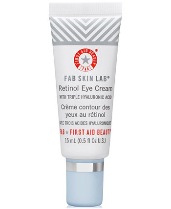 FAB Skin Lab Крем для глаз с ретинолом и тройной гиалуроновой кислотой, 0,5 унции. First Aid Beauty