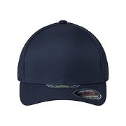 Кепка Flexfit UniPanel Trucker с серебристым козырьком, 93% полиэстер, 7% PU Flexfit