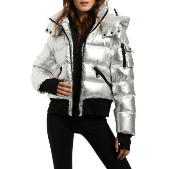 Bungalow Glossy Cropped Puffer Jacket Sam.
